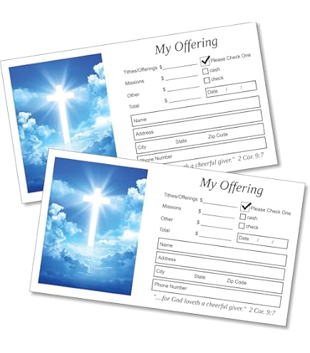 500 Count Tithes And Offering Envelopes For Church Offering Donation Envelopes Tithing Envelope My Offering Bill Size Envelope Checks And Cash Envelopes For Tithes And Offerings Classic