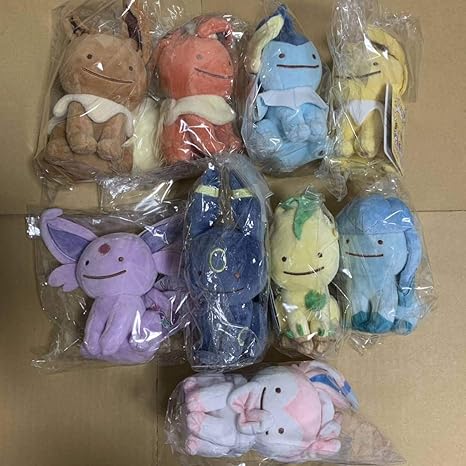 Amazon ポケモン へんしん メタモン ブイズ ぬいぐるみ セット ポケットモンスター イーブイ進化系 ポケモンセンター限定 レア ぬいぐるみ ホビー