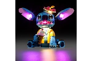Mililier LED Light Kit for Lego 43249 Stitch Set,Compatible with Lego 43249 Building Blocks Model(Not Include Blocks Set)