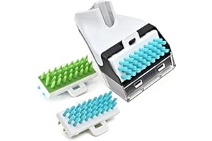LESINAVAC Shark PX201 3.5"Tough Stain Cleaning Brush Attachment for with Shark PX201, PX202BRN, Shark CarpetXpert Upright EX201 R-EX200 R-EX201 EX150 EX151, Reversible Bristle Replacement Brush Part (1+2)