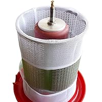 Reusable Mesh Bags, 10 Pack Washable Filter Bag for Fruit Wine Juice - intended for 5.3 Gallon Apple Wine Press
