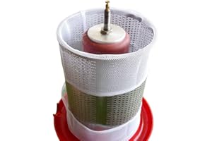 EJWOX Reusable Mesh Bags, 2 Pack Washable Filter Bag for Fruit Wine Juice - intended for 5.3 Gallon Apple Wine Press