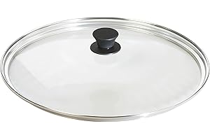 Lodge Tempered Glass Lid (15 Inch) – Fits Lodge 15 Inch Cast Iron Skillets and 14 Inch Cast Iron Woks (GL15)