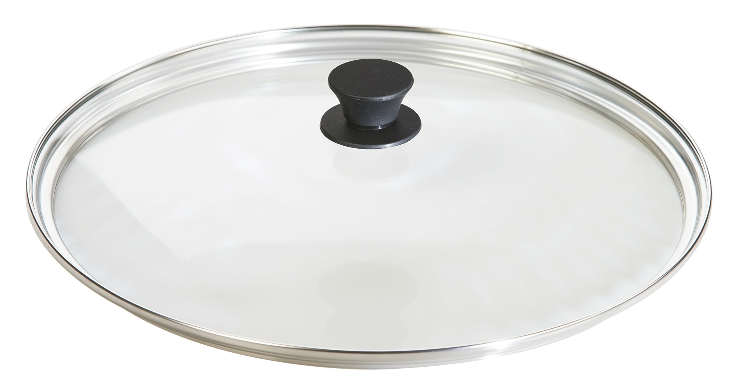 Photo 1 of *** handler missing*** Lodge Round Tempered Glass Lid - Versatile Glass Lid for 15 Inch Skillets, Pans, and Dutch Ovens - Dishwasher Safe and Oven Safe up to 400° - 15 Inch