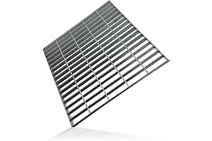 TONGMO Galvanized Steal Drain Grate, B125 Class Sewer Grate, Weather-Resistant Outdoor Drain Cover, Heavy Duty Channel Grate, Silver Square Drainage Grate (31.5inX31.5in)"