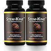 Aidan Products Stem-Kine Stem Cell Supplements, Clinically Proven to Increase Circulating Stem Cells, Pack of 2, Promoting Healing and Anti-Aging, 2 Pack of 60 Capsules Each