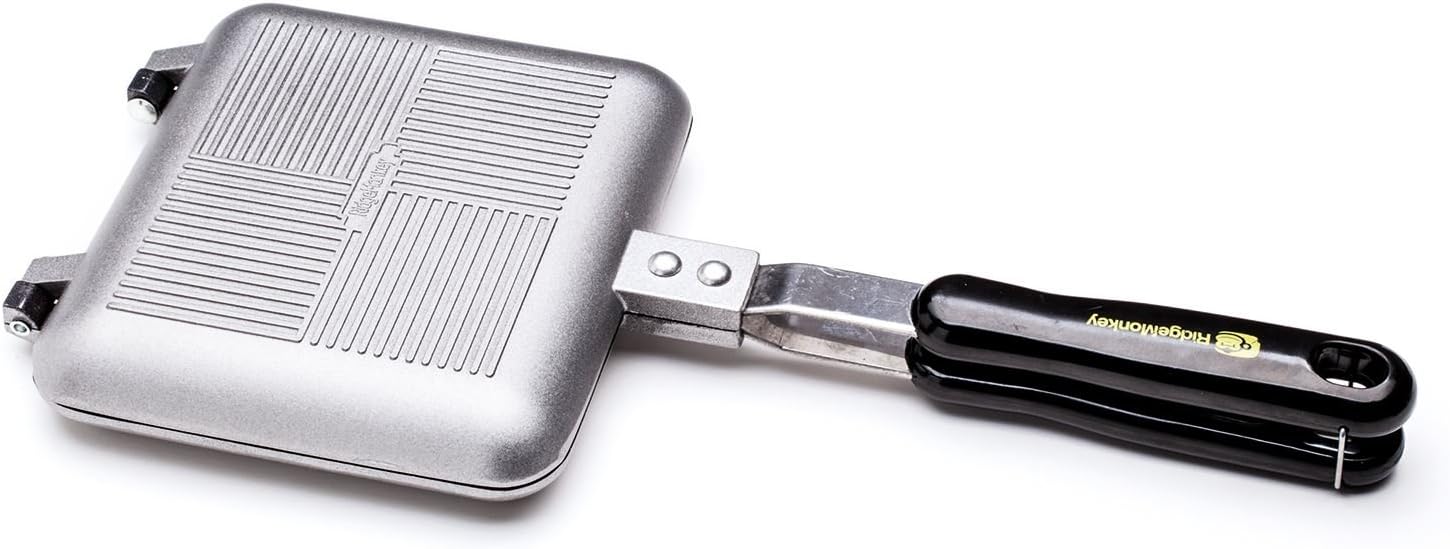 RidgeMonkey Standard Deep Fill Sandwich Toaster Silver Angling BBQ
