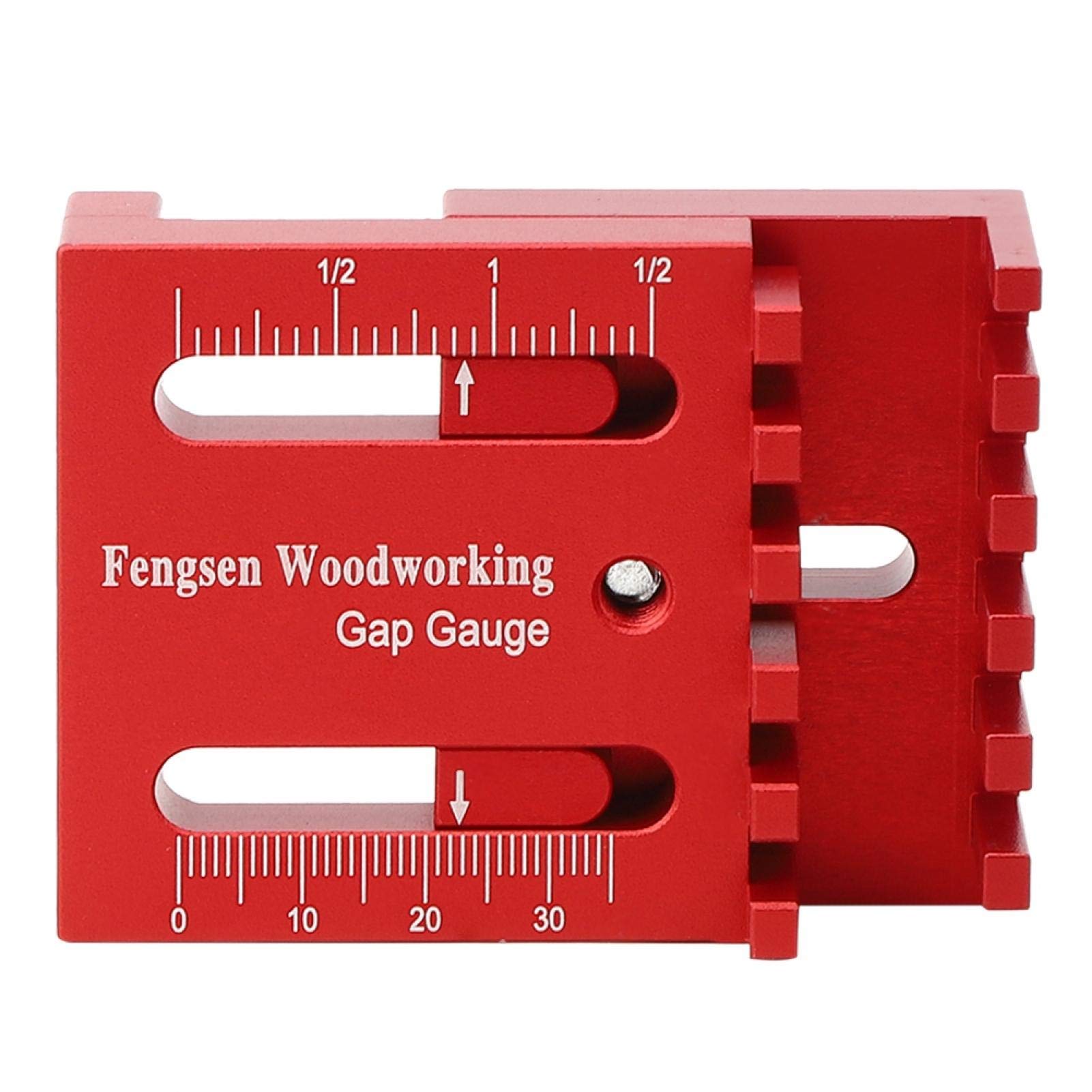 Mini Gaps Gauge Sawtooth Ruler Aluminum Alloy Depth Measuring Woodworking for Woodworkers