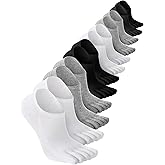 Bencailor Women Toe Socks Cotton Ankle No Show Low Cut Socks with Toes for Women Men Running Athletic