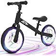 WETIFY Colorful Lighting Balance Bike 2 Year Old, 2-5 Year Old Toddler Balance Bike, No Pedal Bikes with Adjustable Handlebar