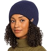 PolarWool™ Satin Lined 80% Merino Wool Beanie Winter Hat Oversized L/XL/XXL Cuffed Watch Fisherman Cap for Men Women