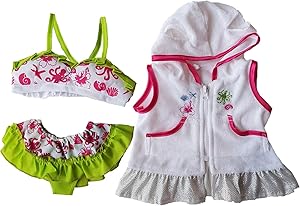 Swimsuit & Coverup Outfit Teddy Bear Clothes Fits Most 14