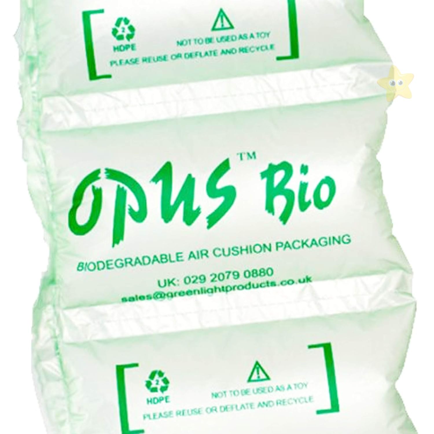 Opus PreInflated Biodegradable 200x100mm Air Pillows Plastic Polythene