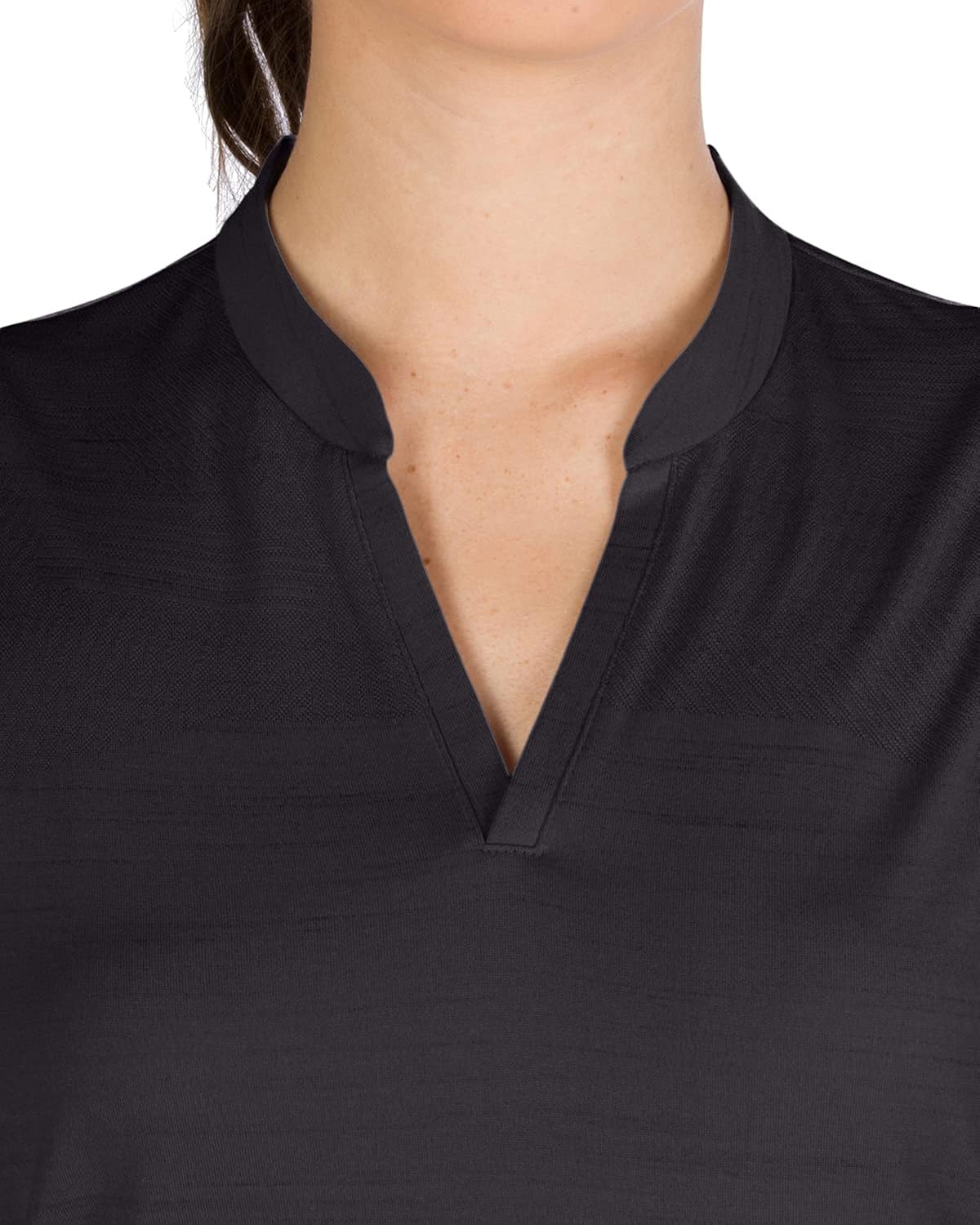 Women’s Sleeveless Collarless Golf Polo Shirt - Dry Fit, Breathable, Compression Golf Tops: Clothing