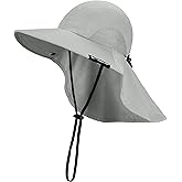 Solaris Sun Hat with Neck Flap, UPF 50 Sun Protection Lightweight Sun Cap for Men Women, Wide Brim Hat for Fishing Hiking