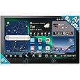 ATOTOZONE 9" Double Din Car Stereo, 8G+128G Android Head Unit, Wireless Carplay & Android Auto, ChatGPT AI Control, GPS Tracking, Dual Microphone & Bluetooth, 4G LTE, 36B-EQ, HDMI Input, X10G209E