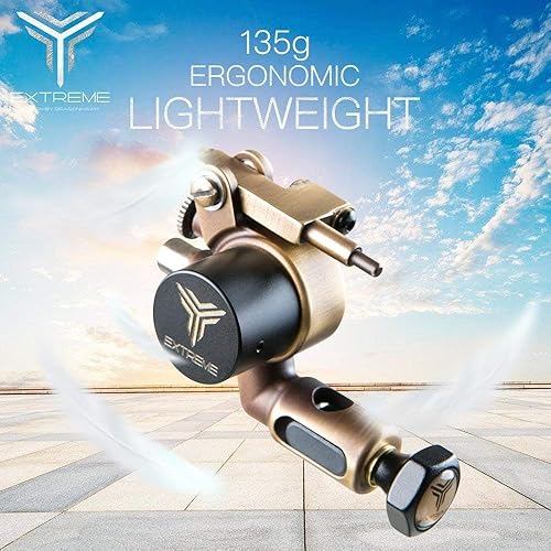 Dragonhawk Extreme X2 Rotary Tattoo Machine Brass Frame CNC