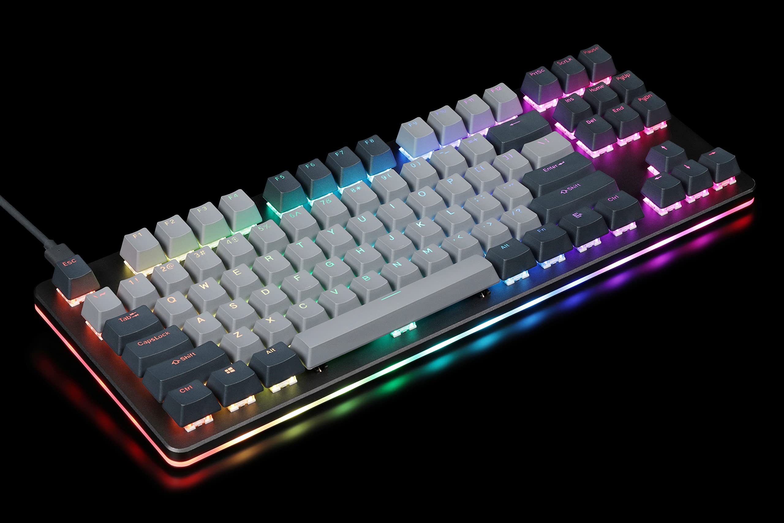 DROP Skylight Series Keycap Set — Doubleshot PBT, OEM Profile, Shine-Through, Backlit, for Cherry MX Switches & Clones, and CTRL, ALT, ENTR, TKL, and 61, 87, 104, and 108-key layouts (Slate)
