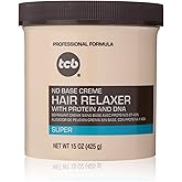 TCB No Base Hair Relaxer Creme, Super, 15 Ounce