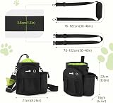 pecute XL Dog Walking Bag with Water Bottle Holder Black view 3