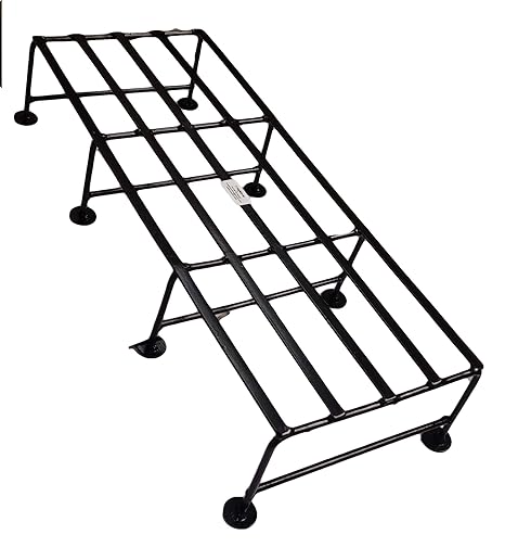 TRUPHE Metal Pot Stand, Black, 24 inch by 8 inch by 4 inch, 1 Piece