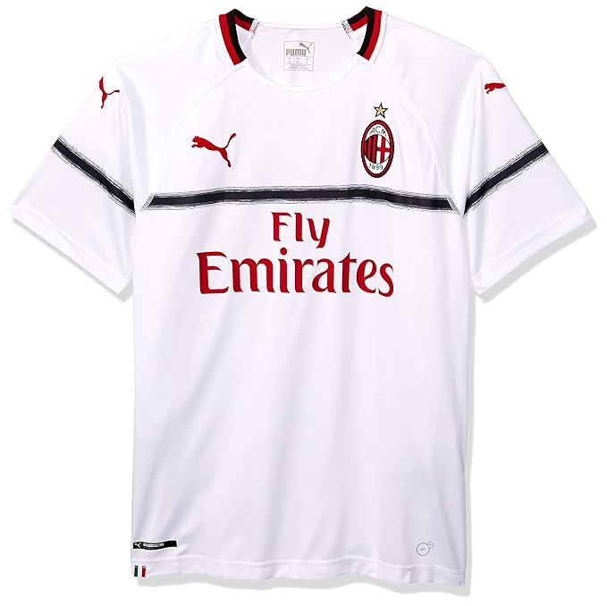 Puma Herren Ac Milan Away Shirt Replica Ss with Sponsor Logo Trikot