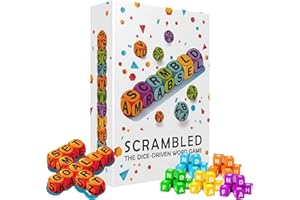 Scrambled Dice Word Game for 1–5 Players, Fast-Paced Brain Exercise Party Game, Educational Spelling Dice Challenge for Famil