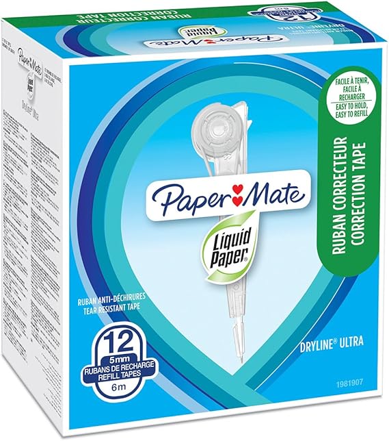Ruban correcteur liquide Paper Mate Dry Line Ultra® avec distributeur