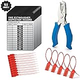 25 Sets 2025–2028 Fire Extinguisher Tags Aluminum