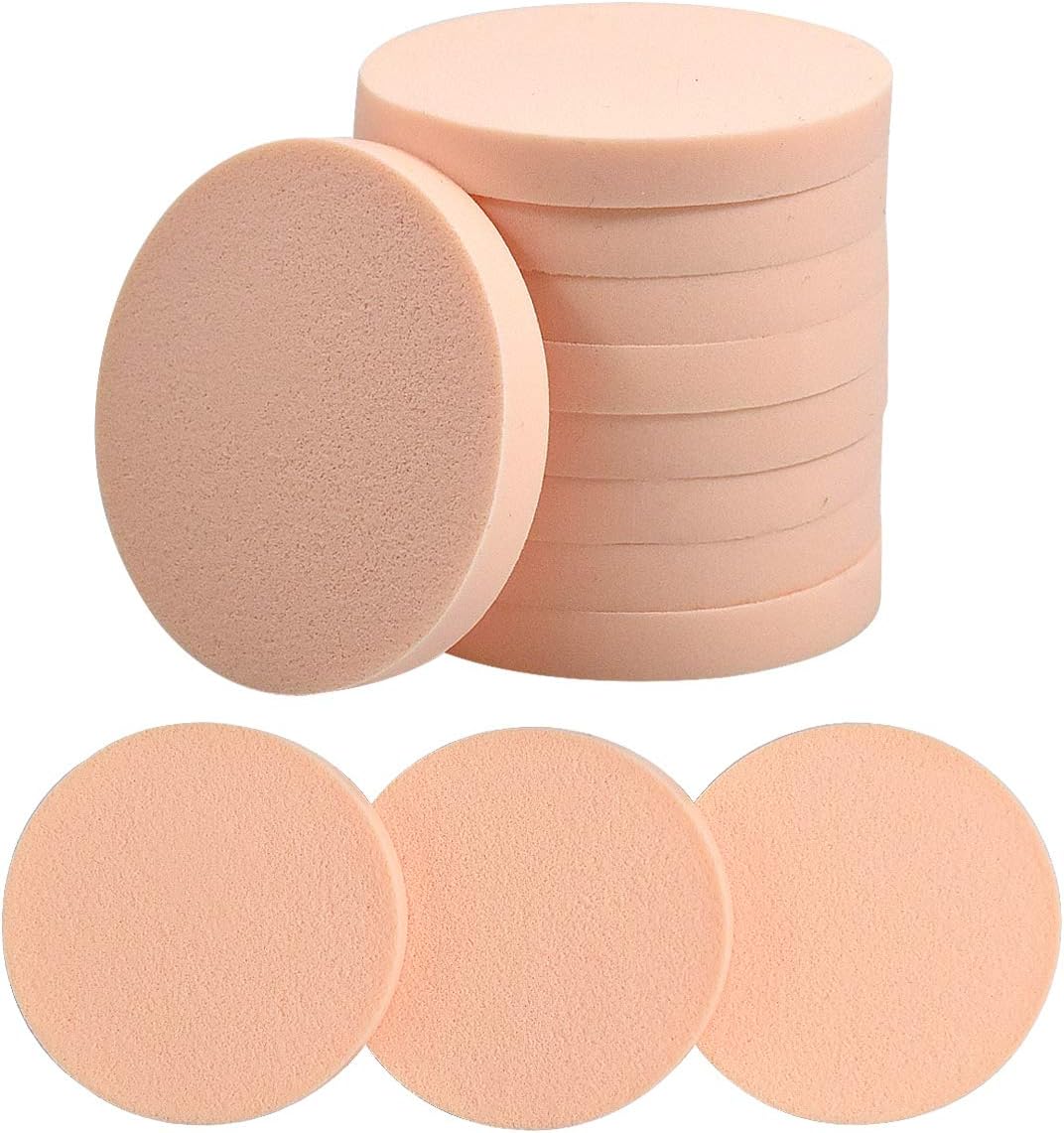 Dokpav 12 Pack Complexion Makeup Sponge, Face Paint Sponge Set, Round Sponge Puff for Liquid Foundation Creams, and Powders