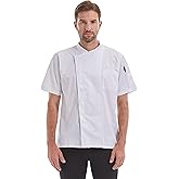 Nanxson Men's Chef Coat Jackets Short Sheeve Restaurant Summer Jacket Kitchen Food Service Work CFM0066