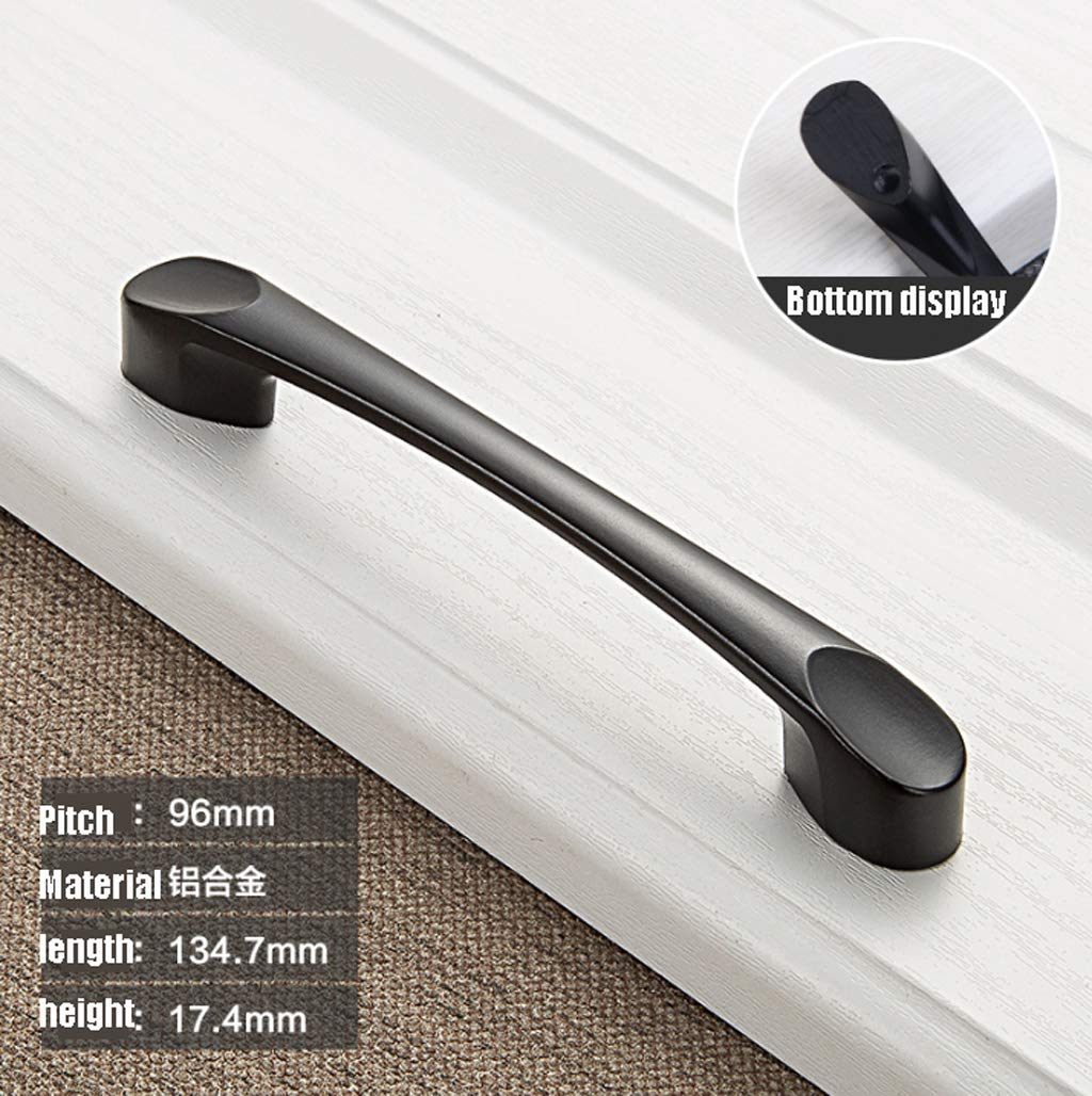 Qiyingying American Black Handle Door Handle Wardrobe Cabinet