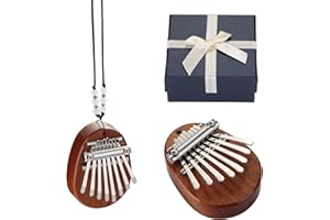 Mini Kalimba 2 Packs with Case, Fixm 8 Keys Finger Thumb Piano Great for Kids, Adults and Beginners
