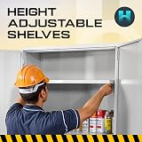 Horison Industries COSHH Storage Cabinet 1830mm Steel HSE Compliant Chemical view 6