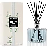 NEST New York Reed Diffuser, Driftwood & Chamomile - The Wellness Collection - 5.9 fl oz - Fragrance for Up to 90 Days - Reusable, Refillable Glass Holder - Includes 8 All-Natural Reed Sticks
