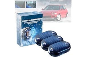 YUUAND 3PC Electromagnetic Snow Removal-Upgrade Solar Drive,Utility De-Icer,Snow Melting Artifact for Automobile,Mini Size De-Icer for Multiple Using,Car Snow Removal Tools Quick,Portable Mini Deicer