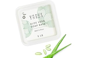 Skin Said Yes 5 Lb Aloe Soap Base - SLS/SLES free, No Palm Oil, Organic Soap Base, Bulk Aloe Melt and Pour Soap Base, Natural Soap Base for Soap Making Organic, Soap Making Supplies