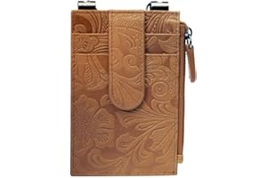 SIDEKICK WALLETS RFID Blocking Boot Wallet with Security Chain & Zipper Lock – Genuine Leather Wallets for Men, Travel Wallets Women, Minimalist Leather Card Holder