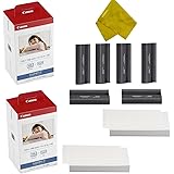 Canon KP-108IN 3 Color Ink Cassette and 216 Sheets 4 x 6 Paper Glossy For SELPHY CP1300, CP1200, CP910, CP900, CP760, CP770, 