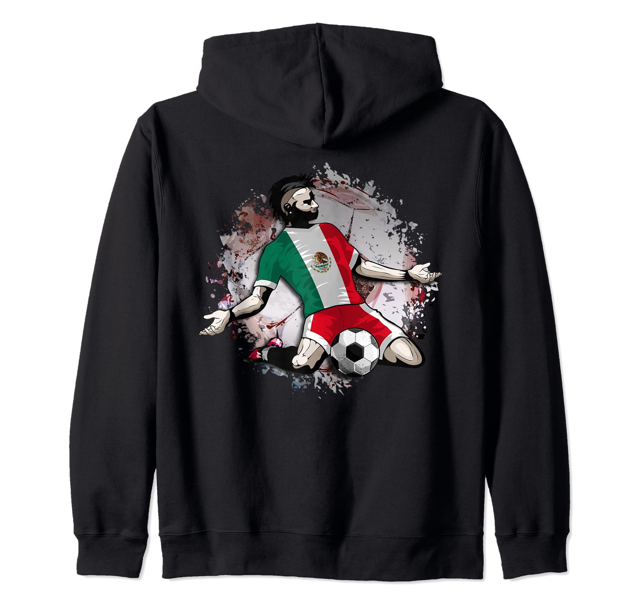 Mexico Soccer Mexican National Flag Proud Football Lovers Zip Hoodie