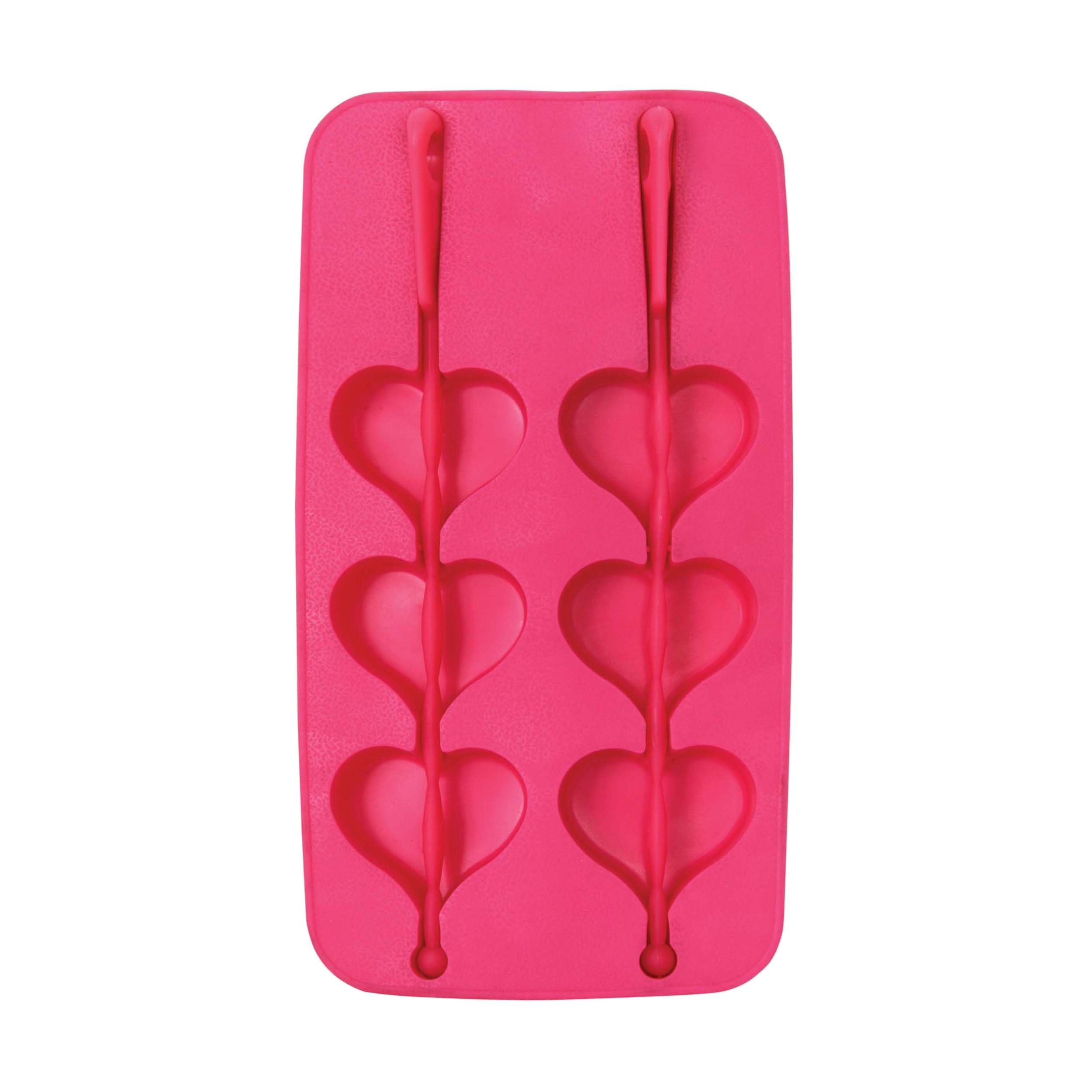 MSV Plastic Ice Cube Mould, Pink