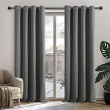 Deconovo Door Curtains 52x84 Inch Eyelet Thermal Insulated Blackout