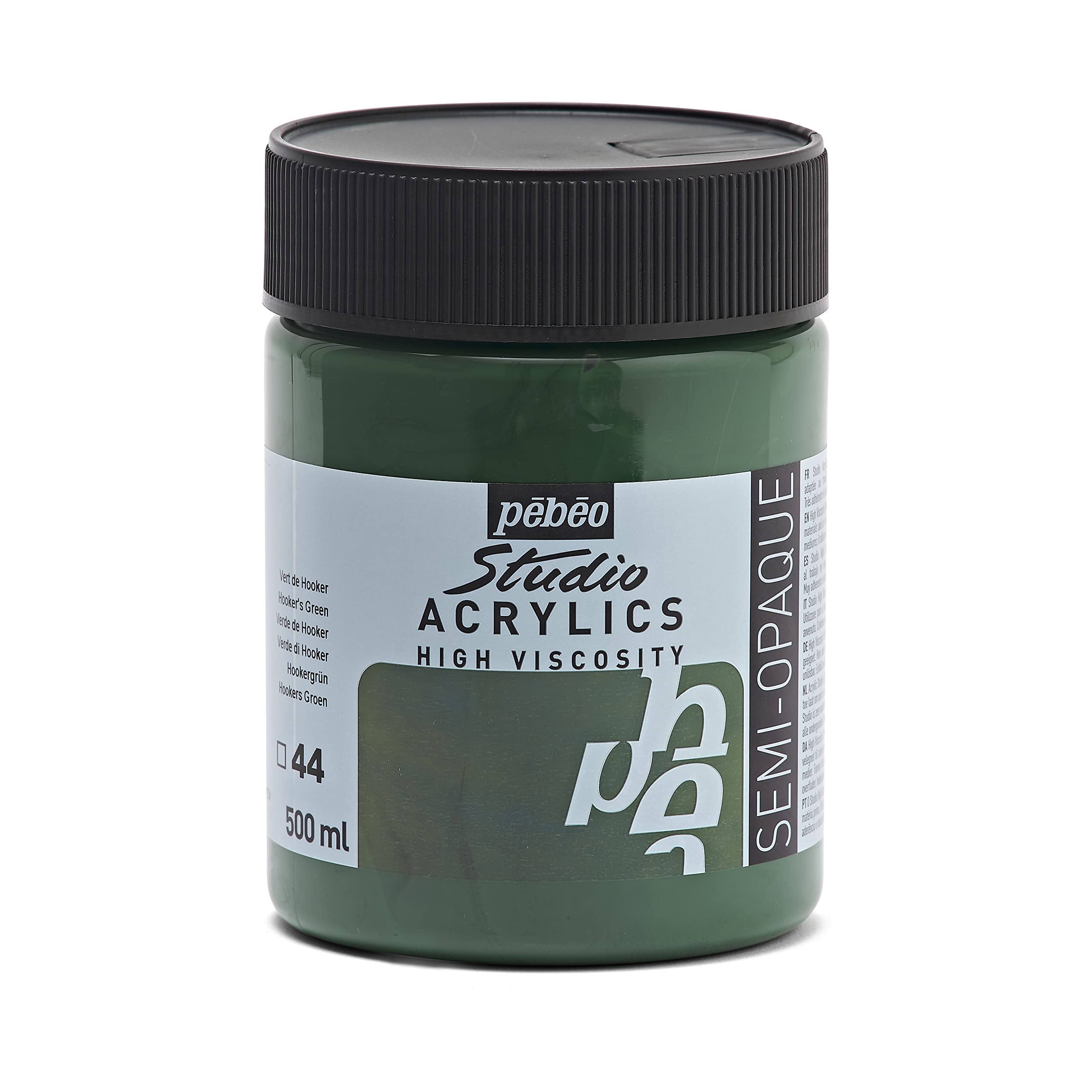 PEBEO 500 ml Studio Acrylic Paint, Hooker's Green — image 1