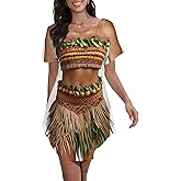Seizesoul Women's Hawaiian Funny Bikini Shirt Cover Up Short Sleeve Beach Luau Party Baggy Body Printed T Shirt Dress