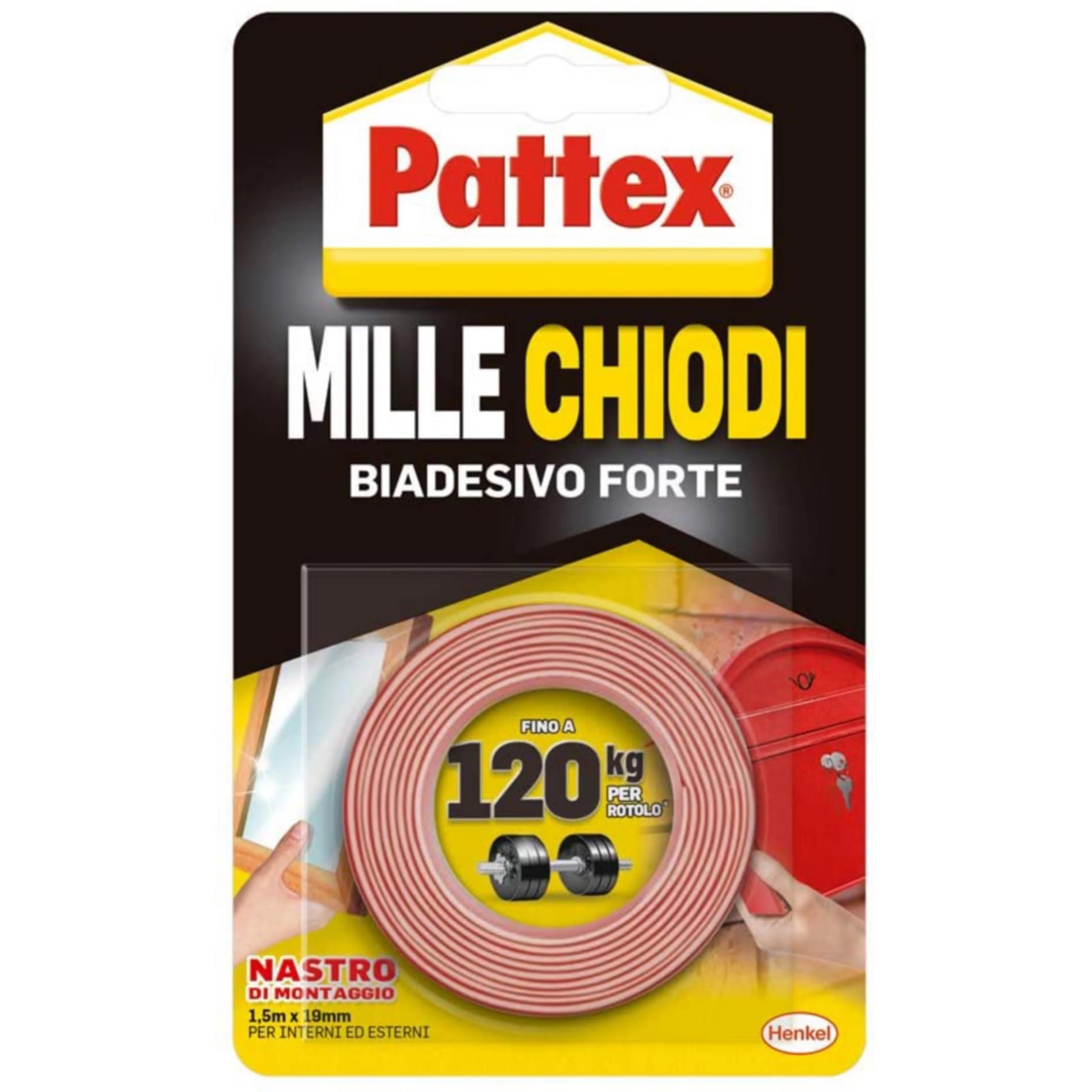 Pattex 1415580 Mounting Tape 19 mm x 1.5 m