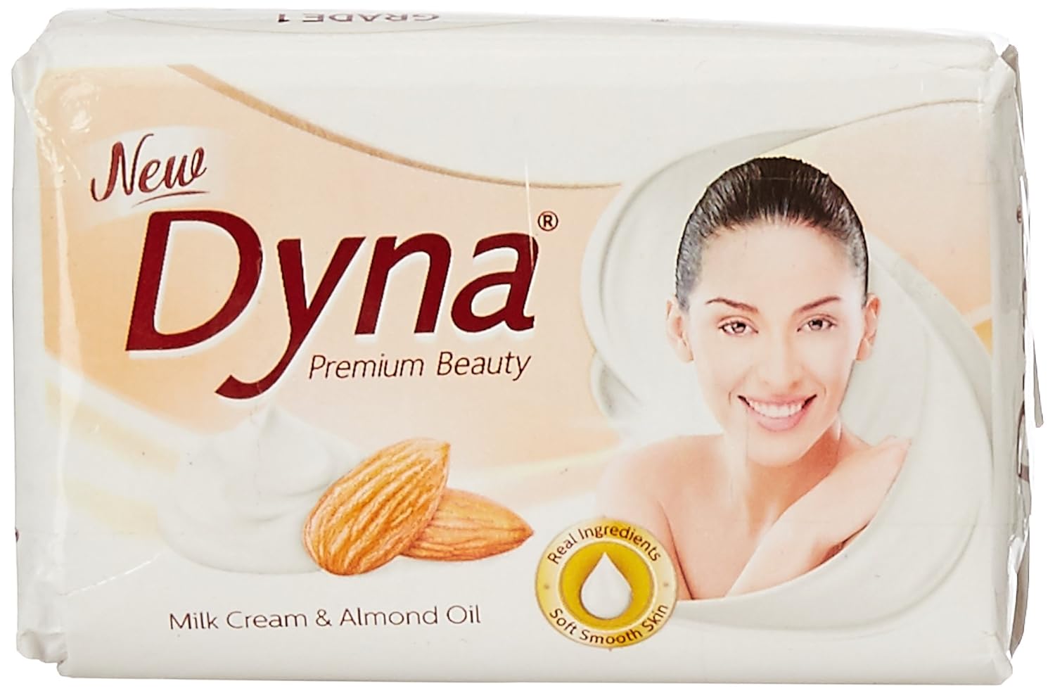 Dyna Soap, Milk and Almond, 100g (Pack 