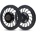 HinLIaDa Electric Bicycle Hub Motor Kit, 20" in 1000W Ebike Front/Rear Wheel Electric Bicycle Motor Conversion Kit Powerful Hub Motor Kit 7-Speed Freewheel with Tire and Tube Black