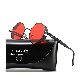 HatPanda Runde Polarisierte Retro Vintage Sonnenbrille für Männer Frauen