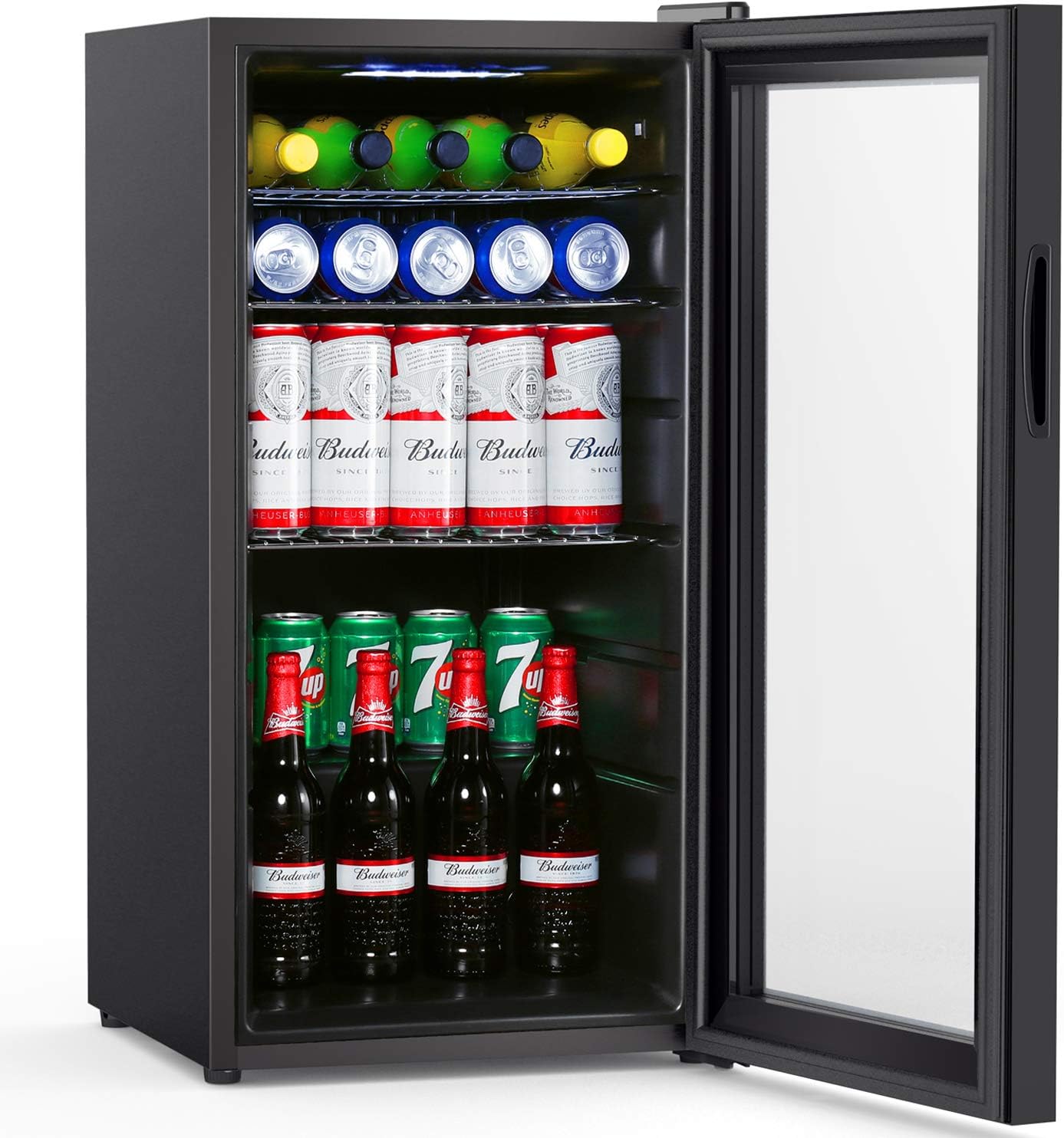 COLZER Beverage Refrigerator and Cooler 100 Can Drink Fridge with