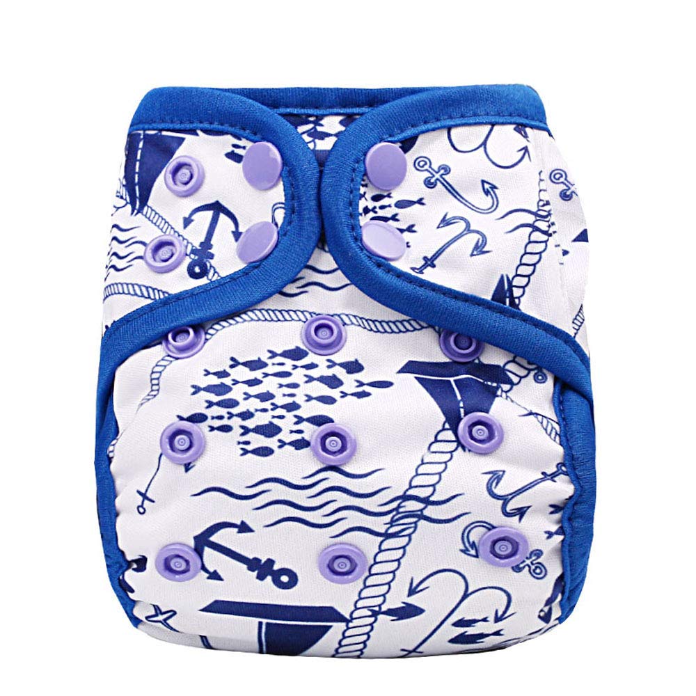 Photo 1 of OsoCozy Newborn Reusable Cloth Diaper Covers - Adjustable Snap Fit & Double Leg Gussets for Baby Boys & Girls from 6-12 Pounds. Use with Prefold, Flat or Fitted Cloth Diapers or Snap-in Inserts